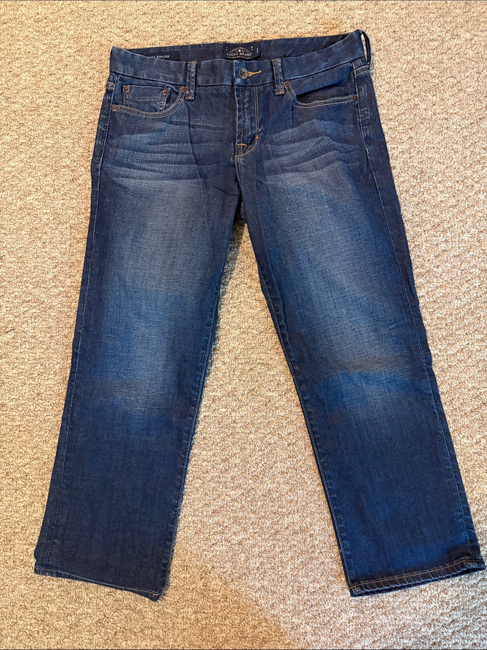 Lucky Brand Sweet Jean Crop in Dark Blue Wash 28/6